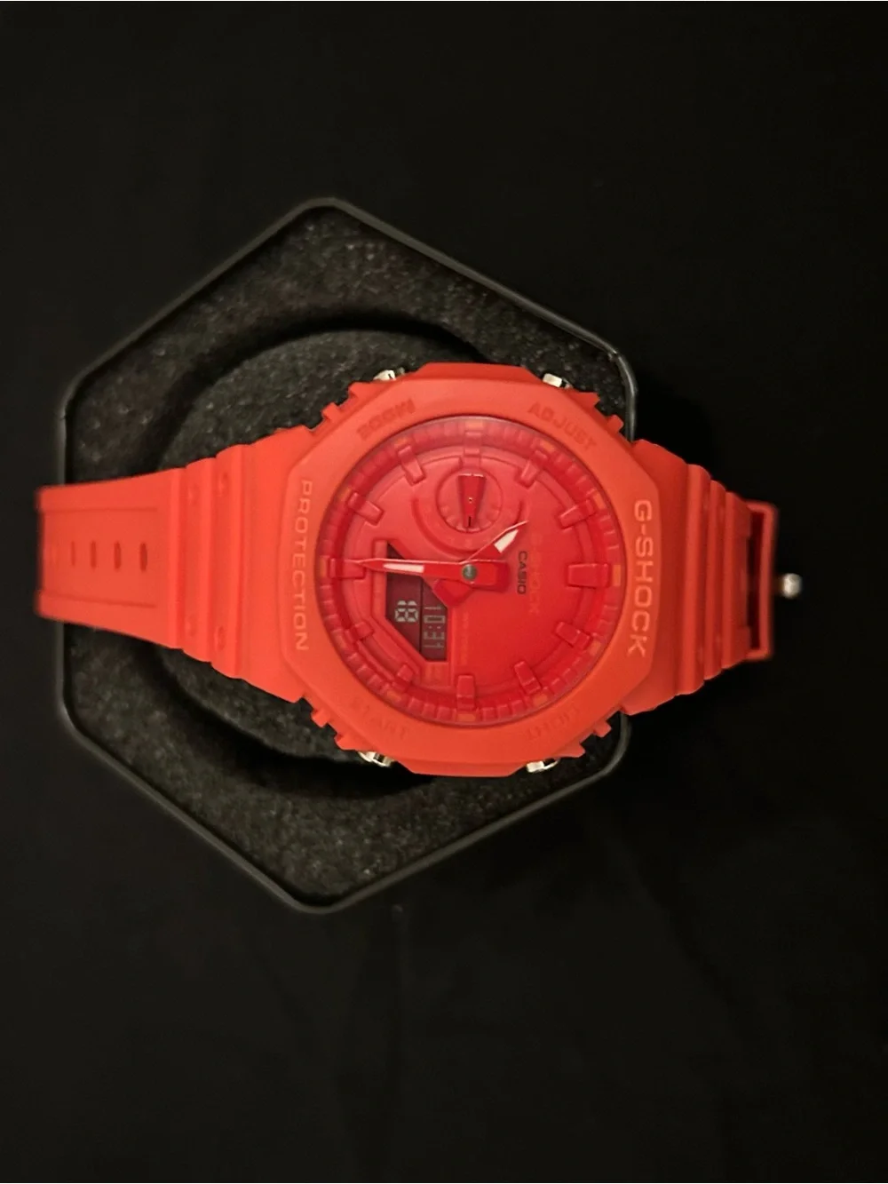 Casio G-Shock Red Sport Watch - Rugged Shock-Resistant Design